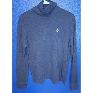 Lauren Ralph Lauren Womens LARGE Dark Gray Turtleneck Sweater Knit Top LS VTG